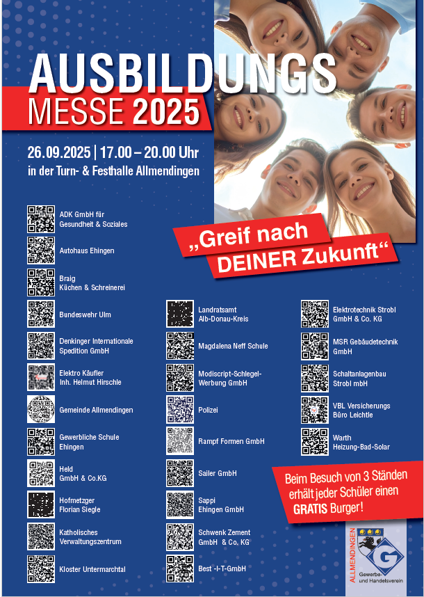 Plakat Ausbildungsmesse
