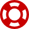 Icon Rettungsring rot