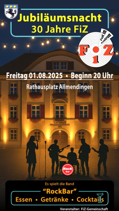 Flyer Jubiläumsnacht FiZ